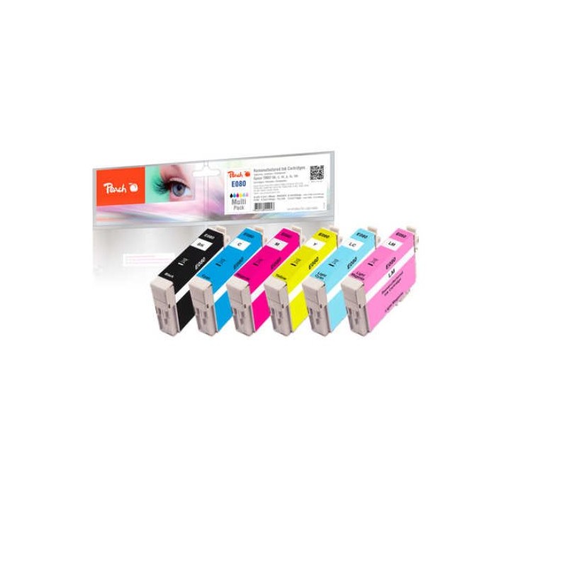 PEACH kompatibilní cartridge Epson T0807 MultiPack, 6x8,2 ml