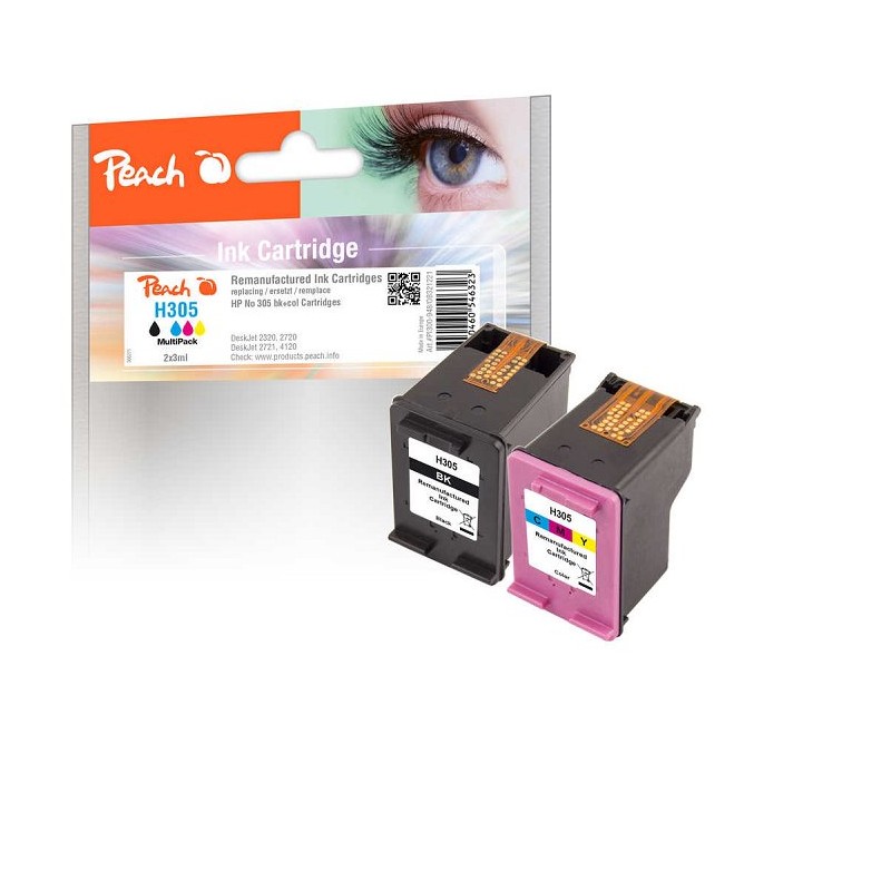PEACH kompatibilní cartridge HP No 305 MultiPack, black, color