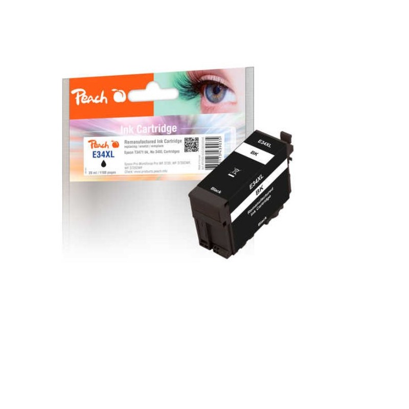 PEACH kompatibilní cartridge Epson T3471, No 34XL, black, 20 ml