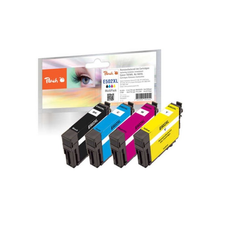 PEACH kompatibilní cartridge Epson 502XL MultiPack, 1x11 ml 3x8 ml