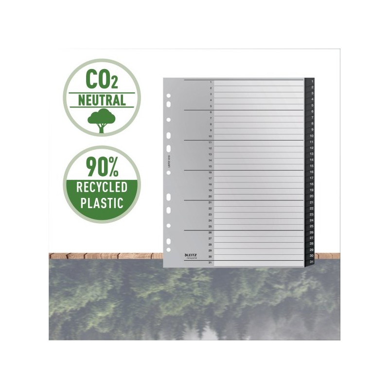 LEITZ Ekologické rejstříky RECYCLE 1-31 A4 PP