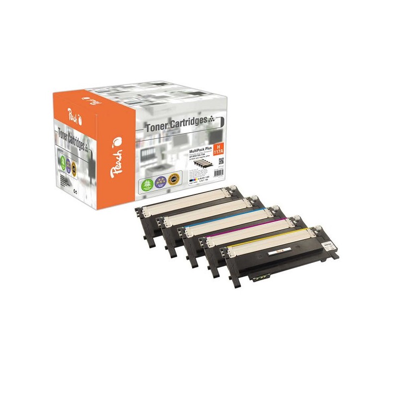 PEACH kompatibilní toner HP W2072A, CombiPack plus