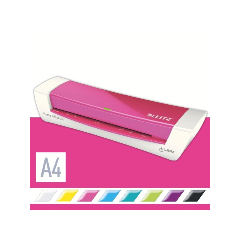 LEITZ iLAM Home Office A4 teplý laminátor, WOW růžová