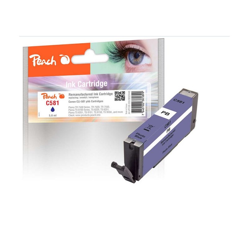 PEACH kompatibilní cartridge Canon PGI-580XL, black, 17ml