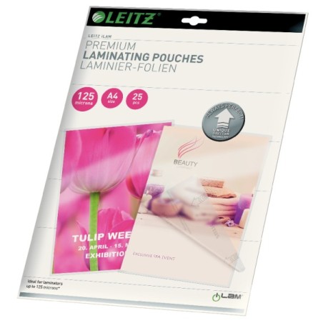 LEITZ Laminovací kapsy A4 se směrovací technologií, 125 mic, 100 kusů