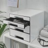 LEITZ Zásuvkový box WOW CUBE, 4 zásuvky, bílá