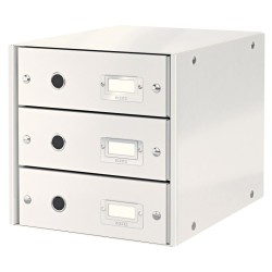 LEITZ Zásuvkový box Click&Store, 3 zásuvky, bílá