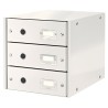 LEITZ Zásuvkový box Click&Store, 3 zásuvky, bílá