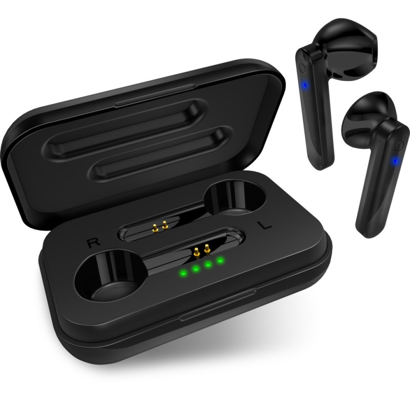 CONNECT IT True Wireless SONICBASS sluchátka do uší s mikrofonem, ČERNÁ CEP1000BK
