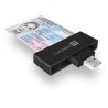 CONNECT IT USB čtečka eObčanek a čipových karet, ČERNÁ CFF3000BK