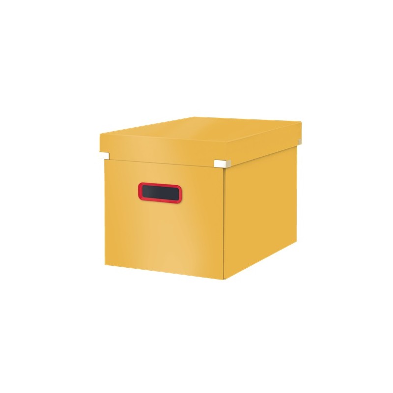 LEITZ Čtvercová krabice Click&Store COSY, velikost L (A4), teplá žlutá