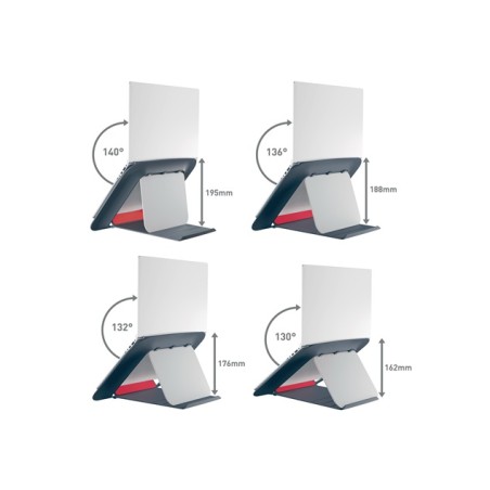 LEITZ Nastavitelný stojan pod notebook ERGO Cosy, sametově šedá