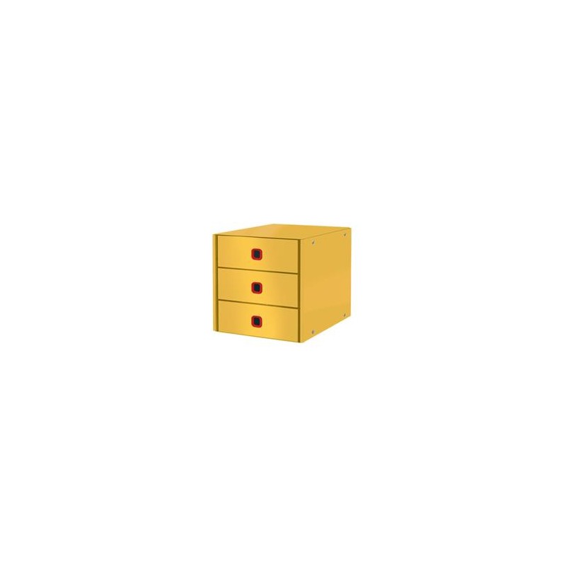 LEITZ Zásuvkový box Click&Store COSY, 3 zásuvky, teplá žlutá