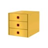 LEITZ Zásuvkový box Click&Store COSY, 3 zásuvky, teplá žlutá