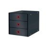 LEITZ Zásuvkový box Click&Store COSY, 3 zásuvky, sametově šedá