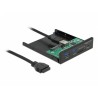 Delock 3.5” USB 3.2 Gen 1 přední panel 1 x USB Type-C + 2 x USB Typu-A + SD a slot Micro SD