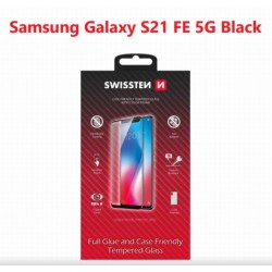 SWISSTEN OCHRANNÉ SKLO SAMSUNG GALAXY S21 FE 5G ČERNÉ