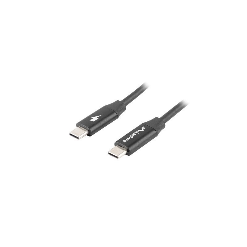 LANBERG USB-C M / M 2.0 kabel 1,8m, černý, rychlé nabíjení 4.0