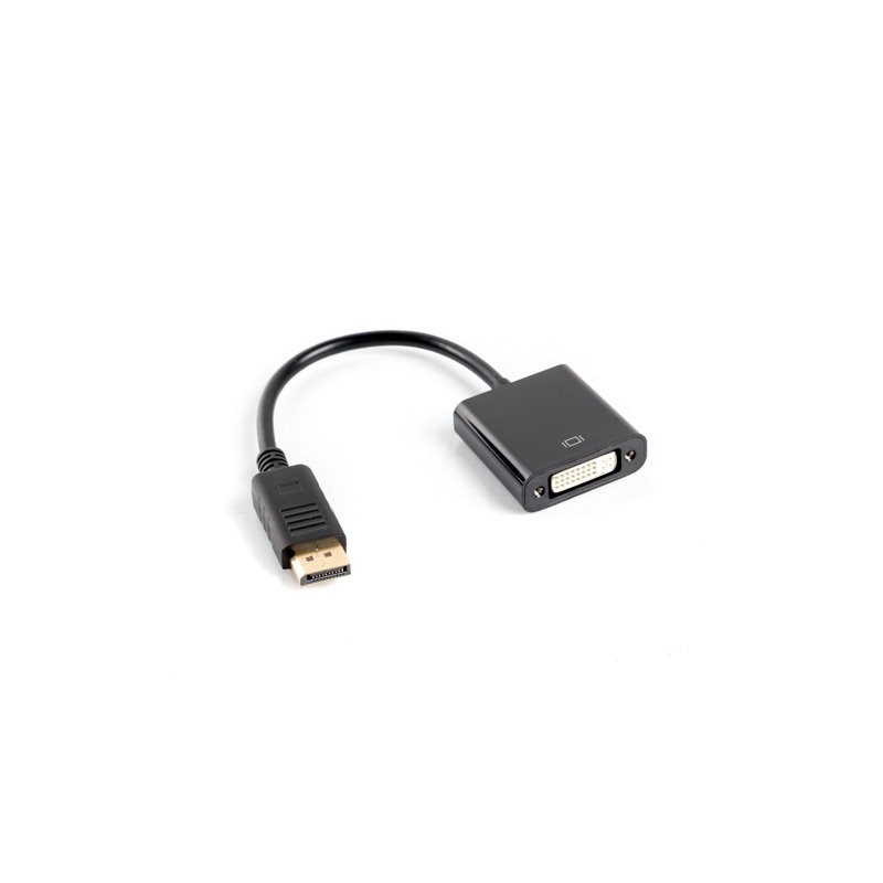 LANBERG adaptér DisplayPort (M) 1.2 na DVI-I (F) (24+5), dual link