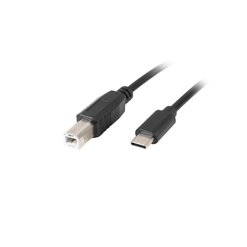LANBERG USB-C (M) na USB-B (M) 2.0 kabel 1,8m, černý CAUSBA14CC0018BK