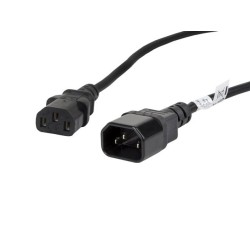 LANBERG IEC 320 C13 na C14 kabel 1.8M VDE černý