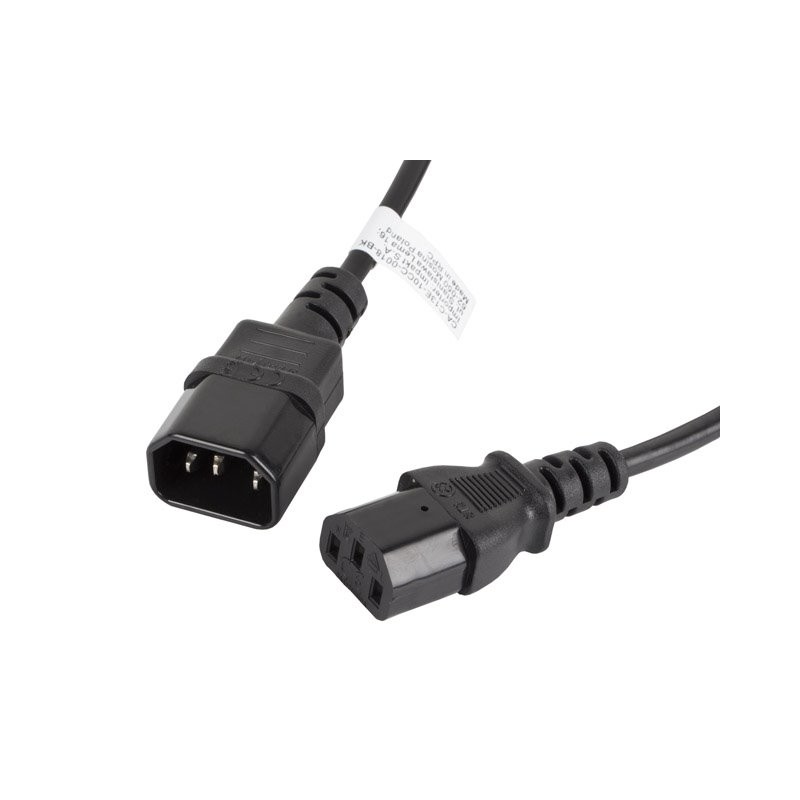 LANBERG IEC 320 C13 na C14 kabel 1.8M černý