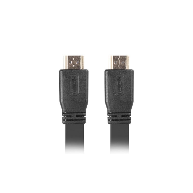 LANBERG HDMI M/M 2.0 kabel 5M 4K černý plochý