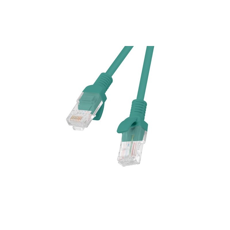 LANBERG Patch kabel CAT.6 UTP 0.25M zelený Fluke Passed