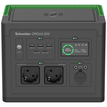 APC Schneider OffGrid Portable Power Station 500, 517Wh Li-ion, 2 Schuko, Sinewave