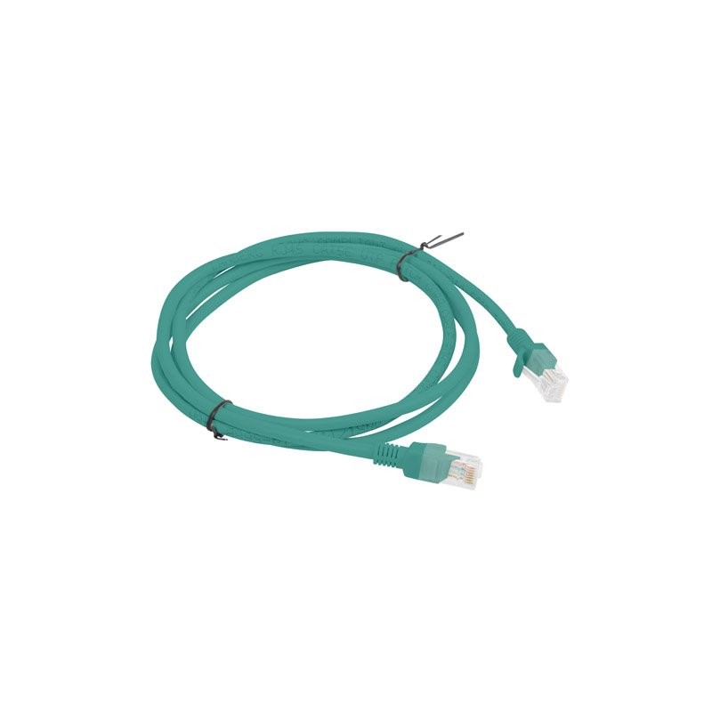 LANBERG Patch kabel CAT.6 UTP 1.5M zelený Fluke Passed