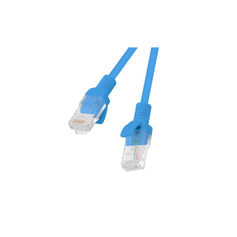 LANBERG Patch kabel CAT.6 UTP 2M modrý Fluke Passed