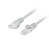 LANBERG Patch kabel CAT.6 UTP LSZH CU 0.5M šedý Fluke Passed