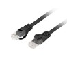 LANBERG Patch kabel CAT.6 UTP LSZH CU 5M černý Fluke Passed