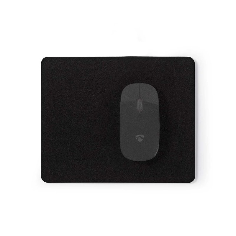 Nedis MPADF100BK - Podložka Pod Myš | Standardní | 18 x 22 cm| černá barva.