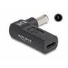 Delock Adaptér na kabel na nabíjení laptopu, ze zásuvky USB Type-C na zástrčku Sony 6,0 x 4,3 mm, úhlový 90°