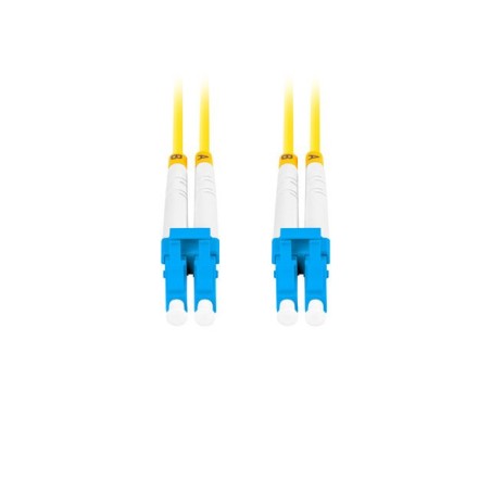 LANBERG optický patch cord SM LC/UPC-LC/UPC duplex 2m LSZH G657A1 průměr 3mm, barva žlutá