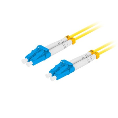 LANBERG optický patch cord SM LC/UPC-LC/UPC duplex 3m LSZH G657A1 průměr 3mm, barva žlutá