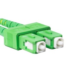 LANBERG optický patch cord SM SC/APC-SC/APC duplex 1m LSZH G657A1 průměr 3mm, barva žlutá