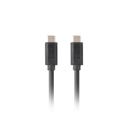 Lanberg USB-C M/M 3.1 GEN 2 kabel 0,5m 10GB/S PD100W černá