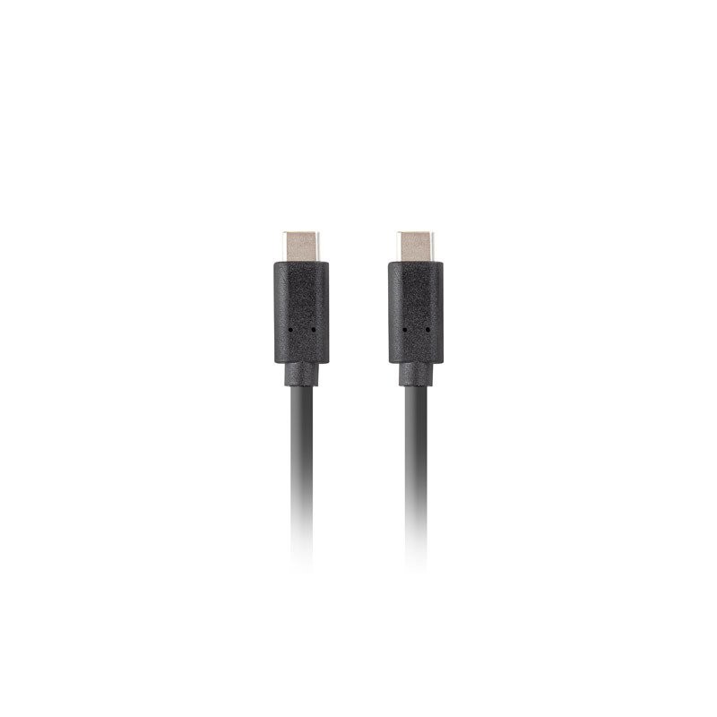 Lanberg USB-C M/M 3.1 GEN 2 kabel 1m 10GB/S PD100W černá
