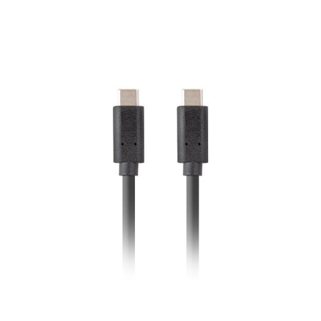 Lanberg USB-C M/M 3.1 GEN 2 kabel 1m 10GB/S PD100W černá