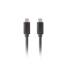 Lanberg USB-C M/M 3.1 GEN 2 kabel 1m 10GB/S PD100W černá