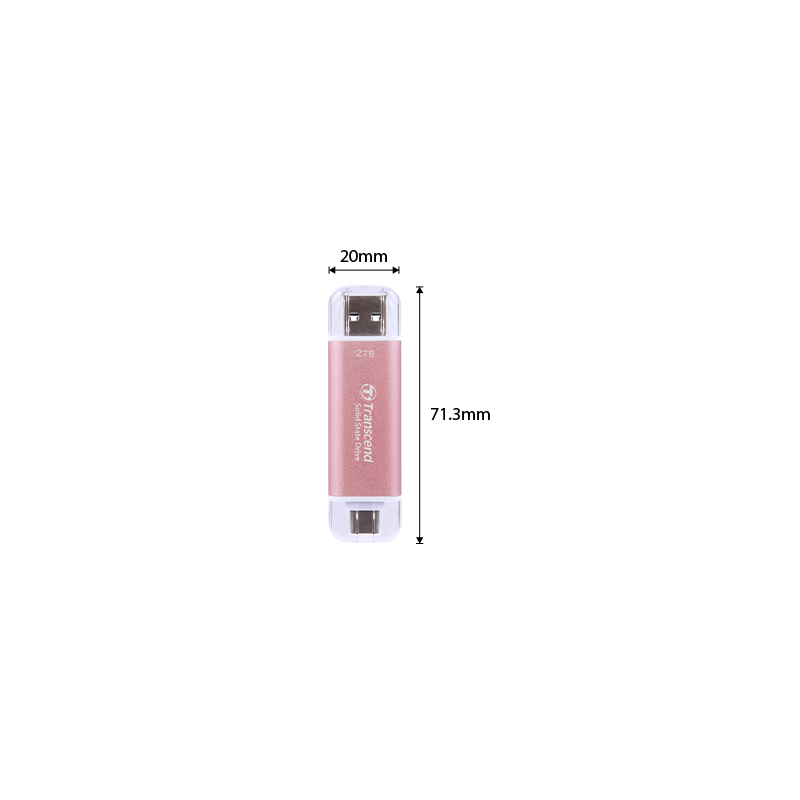 Transcend ESD310P 2TB USB Type-A/USB Type-C 3D NAND flash R 1050 MB/s, W 950 MB/s