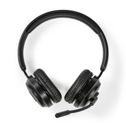 Nedis CHSTB310BK - Bezdrátová PC sluchátka | Na Uši | Stereo | Bluetooth | Sklopný Mikrofon | Černá