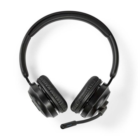 Nedis CHSTB310BK - Bezdrátová PC sluchátka | Na Uši | Stereo | Bluetooth | Sklopný Mikrofon | Černá