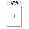 SPARE PRINT PREMIUM Samolepicí etikety bílé, 100 archů A4 v krabici (1arch/1x etiketa 210x297mm)