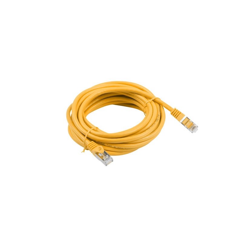 LANBERG Patch kabel cat6 FTP 15m žlutý Fluke Passed PCF610CC1500Y