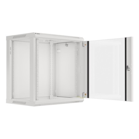 Nástěnný rack 19'' 12U 600X450mm šedý flat pack