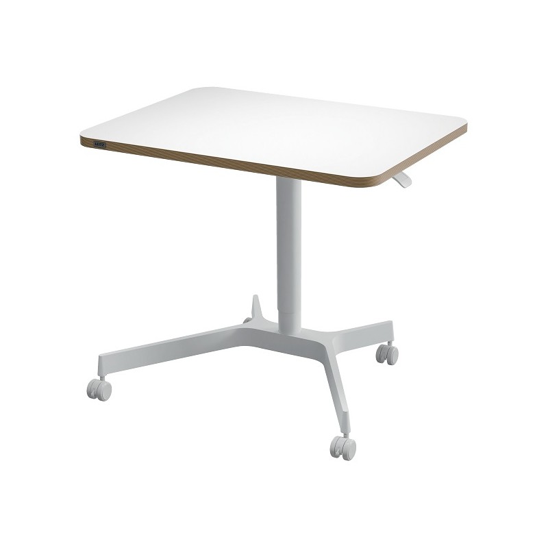 Leitz Ergo výškově nastavitelný pojízdný ergonomický stůl, bílý