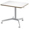 Leitz Ergo výškově nastavitelný pojízdný ergonomický stůl, bílý